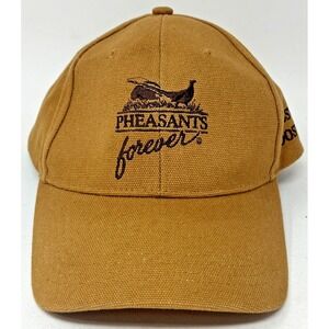 Pheasants Forever Rooster Booster Hat Brown Hunting Snapback Cap
